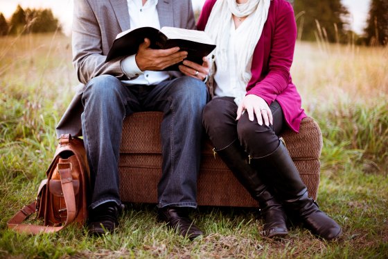 Couple with Bible
